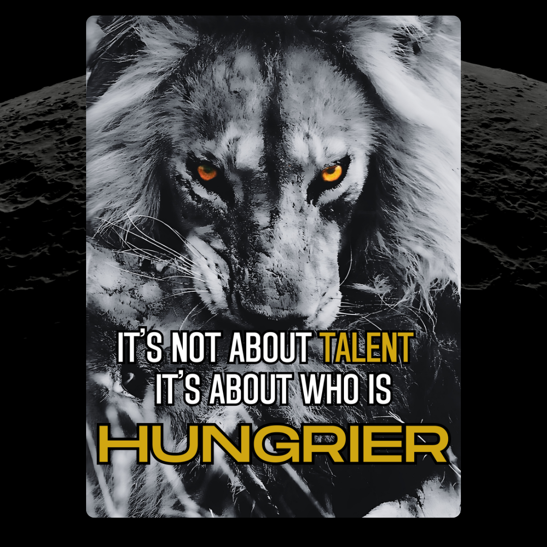 It's About Who is Hungrier